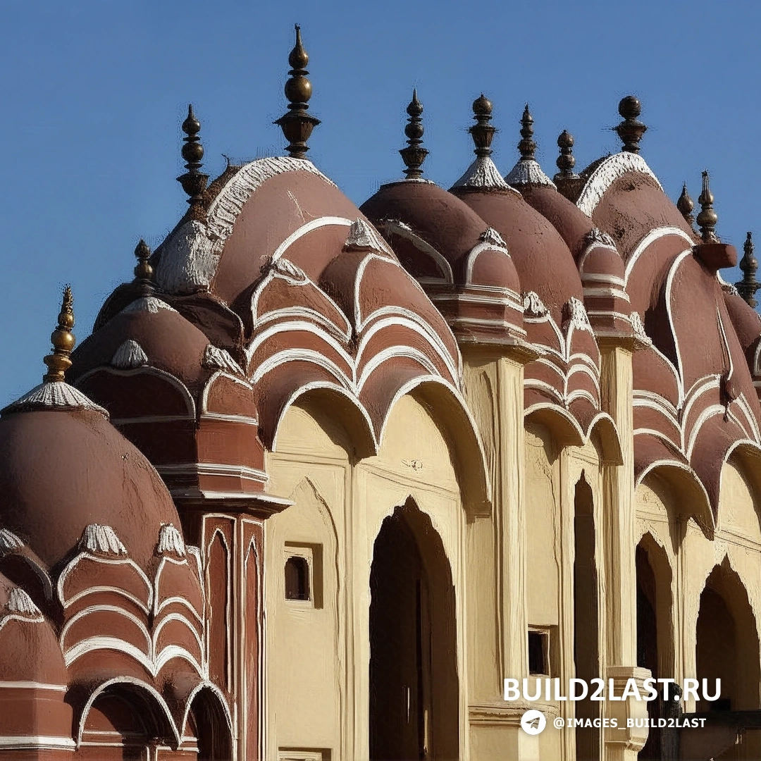 ����� ������ Hawa Mahal � �������� � ����� � ������ �������, ����������� �� ���������.