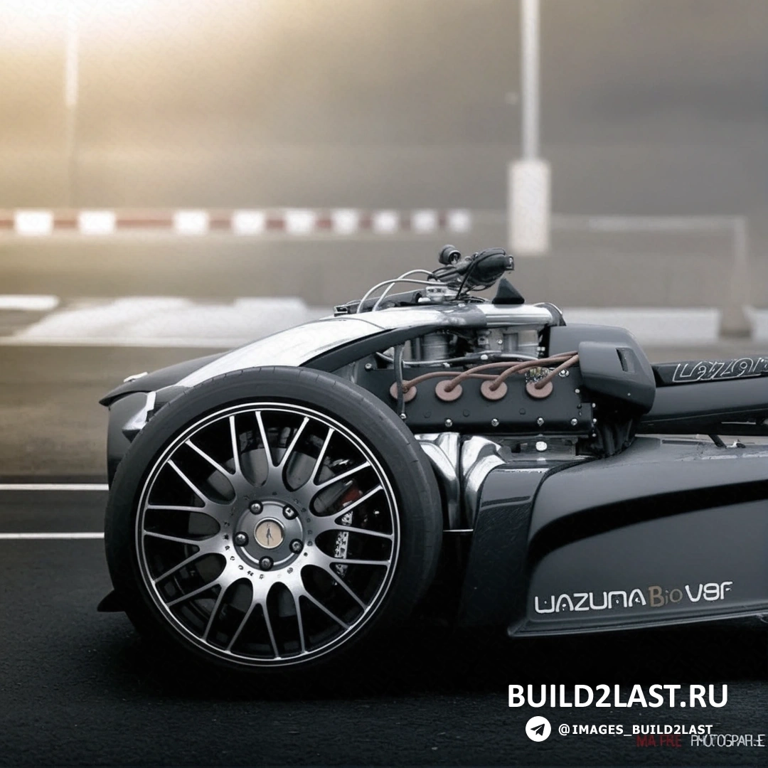 Панорамный вид на квадроцикл Lazareth Wazuma V8F с акцентом на двигатель V8